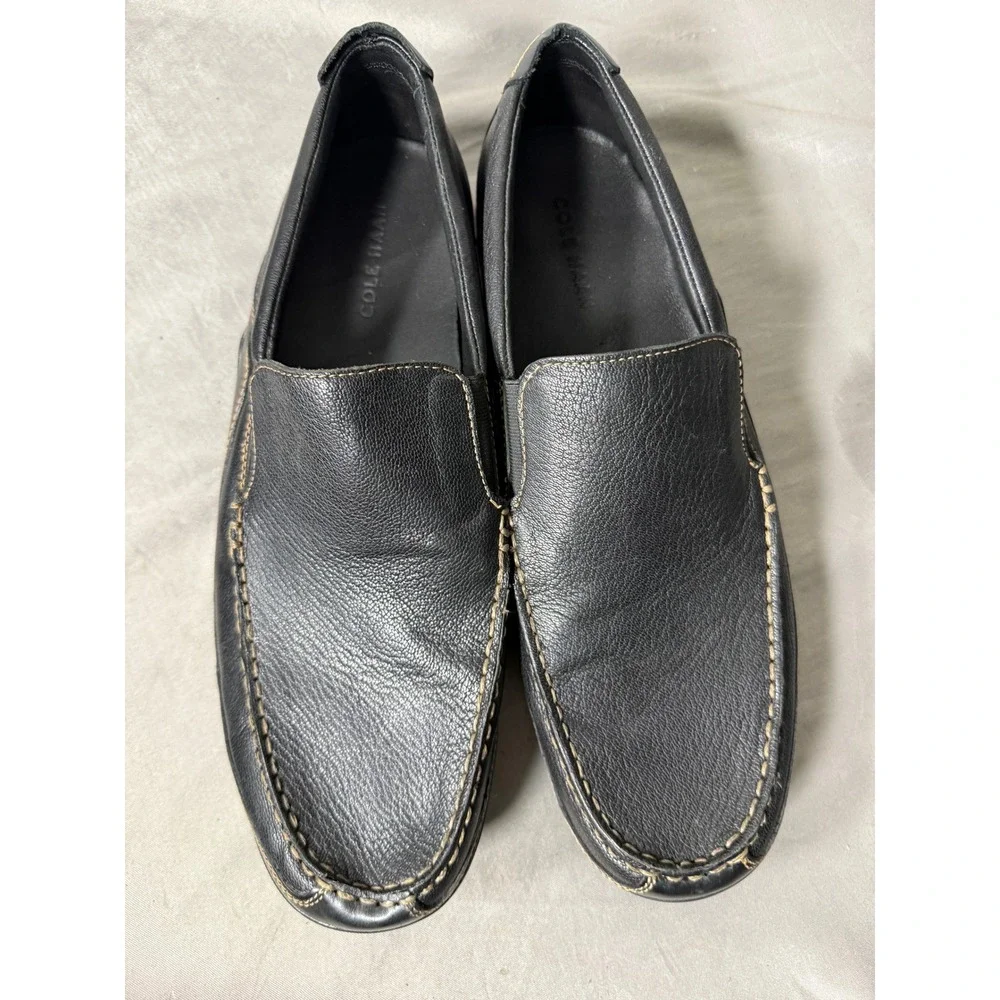 Cole Haan Grant Canoe Camp Moc Black Leather Loafers Mens 13M Slip On